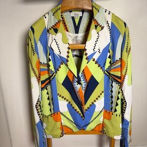 Bessi Women's Geometric Pattern Blazer